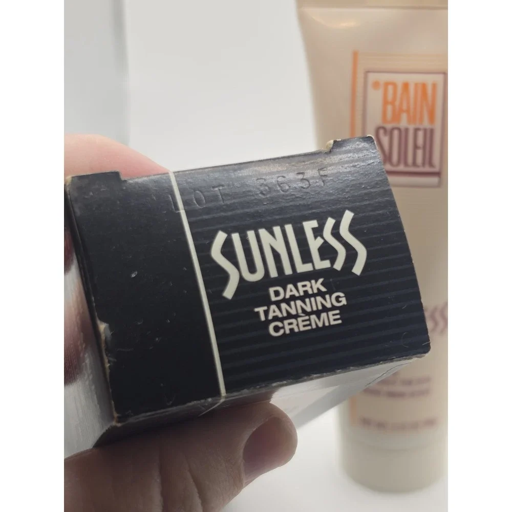 Vintage Bain de Soleil Discontinued 3.12oz DARK Tanning Creme RARE 1995 NEW